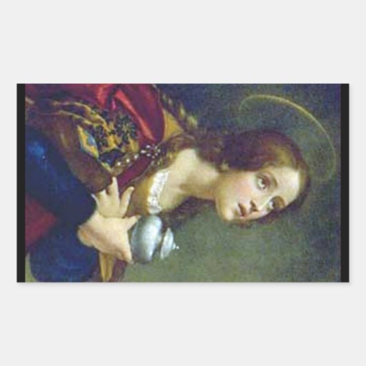 マリーマグデレーヌ 長方形シール (正面)