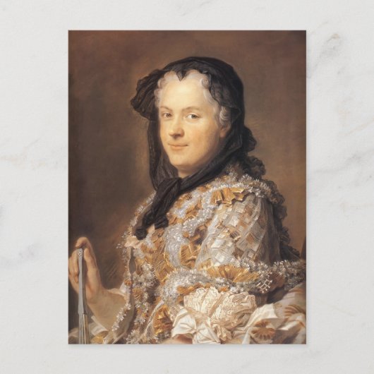 マリーレスチンスカバイモーリス・クエンティン・デ・ラツアー ポストカード (正面)