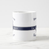 マリーンカスタム航海のいかりネイビーブルー ジャンボコーヒーマグカップ (正面)