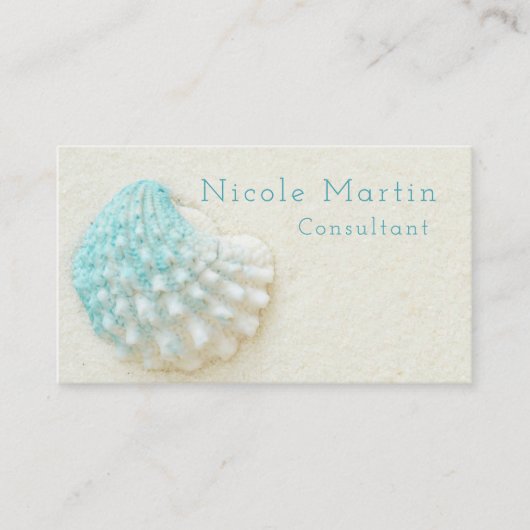 マリーンブルーシェルホワイトサンドビーチ 名刺 (正面)