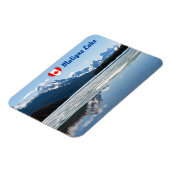 マリーン湖 - ジャスパー国立公園、カナダ マグネット (左側)