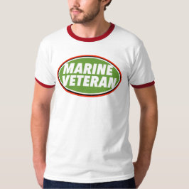 マリーン退役軍人プリント ノベルティ Tシャツ