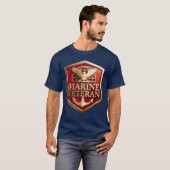 マリーン・コー・ベテランのロゴ Tシャツ (正面フル)