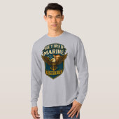 マリーン・コー・ベテラン ロゴ エンブレム Tシャツ (正面フル)