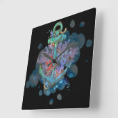 マリーン スクエア壁時計 (傾斜)