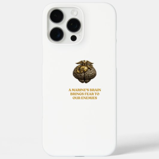 マリーン・ブレイン iPhoneケース - 恐れを知らぬ軍のデザイン Case-Mate iPhoneケース (裏面)