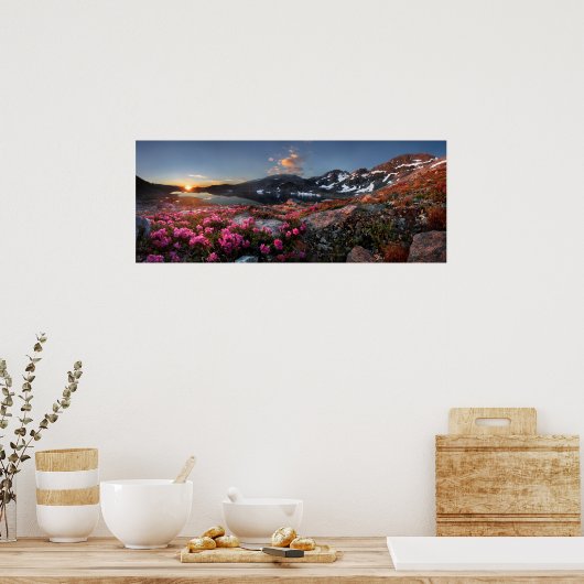 マリー湖サンライズ – ジョン・ミュアのトレイル – シエラ ポスター (キッチン)