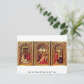 マリー祭壇トリプティッチバイロジエヴァンデルワイデン ポストカード (スタンド正面)