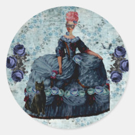 マリー・アノティネットと魅惑の夕べステッカー ラウンドシール
