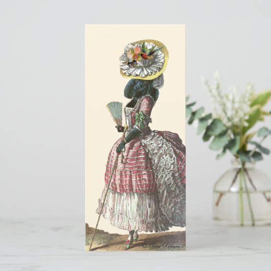 マリー・アンティネット黒プードル18世紀の衣装 (スタンド正面)