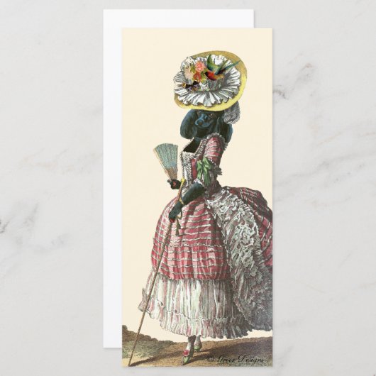 マリー・アンティネット黒プードル18世紀の衣装 (正面/裏面)