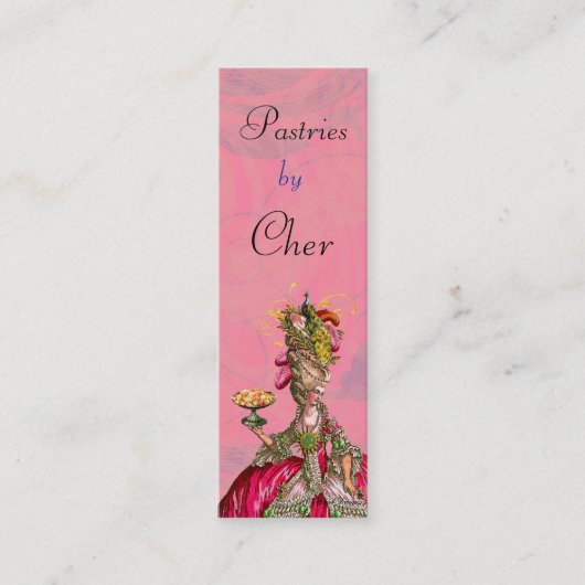 マリー·アントワネットがケーキの名食べ刺を作る スキニー名刺 (正面)