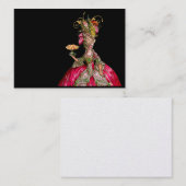 マリー·アントワネットがケーキの名食べ刺を作る 名刺 (正面/裏面)