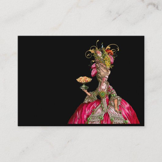 マリー·アントワネットがケーキの名食べ刺を作る 名刺 (正面)