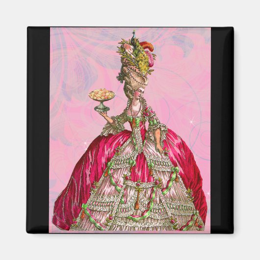 マリー・アントワネットがケーキ食べを手放す マグネット (正面)