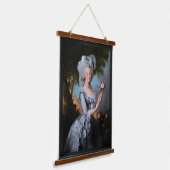 マリー・アントワネットとバラ 吊り下げ型タペストリー (傾斜あり)