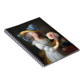 マリー・アントワネットとピンクの芍薬 ノートブック (右側)