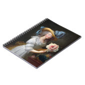 マリー・アントワネットとピンクの芍薬 ノートブック (左側)