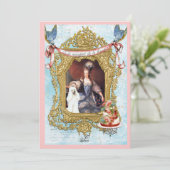 マリー・アントワネットと白いプードル 招待状 (スタンド正面)