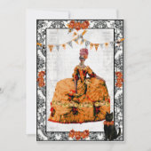 マリー・アントワネットと黒猫ハロウィーン 招待状 (正面)