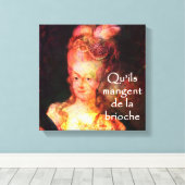 マリー・アントワネットのケーキ食べを焼く キャンバスプリント (インサイチュ (ウッドフロア))