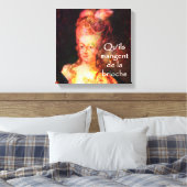 マリー・アントワネットのケーキ食べを焼く キャンバスプリント (インサイチュ (寝室))