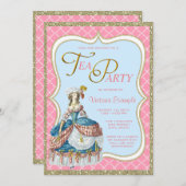 マリー・アントワネットのティーパーティー 招待状 (正面/裏面)