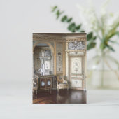 マリー・アントワネットのブードワールのインテリア ポストカード (スタンド正面)