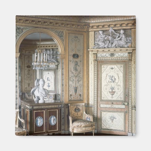 マリー・アントワネットのブードワールのインテリア マグネット (正面)