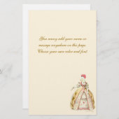 マリー・アントワネットフランスのプードル文房具 便箋 (正面/裏面)