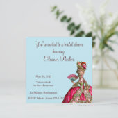 マリー·アントワネットブライダル·シャワー·インビテーション 招待状 (スタンド正面)