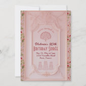 マリー・アントワネットロココココケット誕生日パーティー 招待状 (正面)