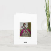 マリー・アントワネット女王 ~ カード / 招待状 (裏面)