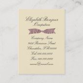 マリー・アントワネット女王 名刺 (裏面)