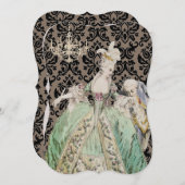 マリー・アントワネット女王 - 招待状 / 出席確認 (正面/裏面)