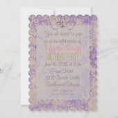 マリー・アントワネット女王 - 招待 / 出席返信 招待状 (裏面)