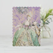 マリー・アントワネット女王 - 招待 / 出席返信 招待状 (スタンド正面)