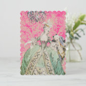 マリー・アントワネット女王 - 招待 / 出席返信 招待状 (スタンド正面)