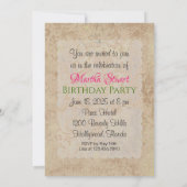 マリー・アントワネット女王 - 招待 / 出席返信 招待状 (裏面)