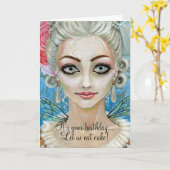 マリー·アントワネット妖精の国誕生日だ……... カード (黄色い花)