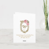 マリー・アントワネット桃の文房具がキュレーションを注ぐ ノートカード (裏面)