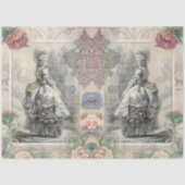 マリー・アントワネット水彩花ペアの切り離し 薄葉紙 (正面)