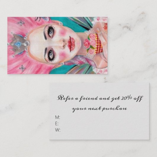 マリー·アントワネット紹介カード、ケーキを作っ食べてください 紹介カード (正面/裏面)