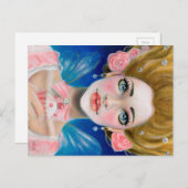 マリー・アントワネット食べにカップケーキを!ピンク色で… ポストカード (正面/裏面)