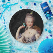 マリー・アントワネット黒錠と鍵 ペーパープレート (パーティー)