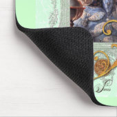 マリー·アントワネット·カップケーキとブルーバード マウスパッド (コーナー)