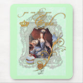 マリー·アントワネット·カップケーキとブルーバード マウスパッド (正面)