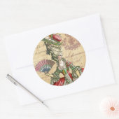 マリー・アントワネット・カルト・ポストエール・パリジャン・シール/ ラウンドシール (封筒)