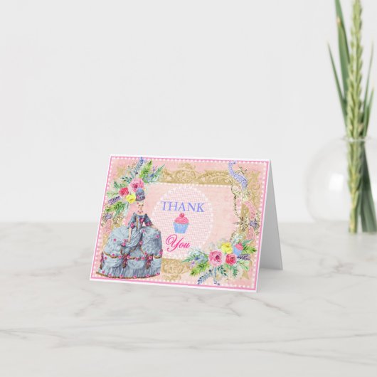 マリー・アントワネット 〜 ケーキを食べよう サンキュー カード (正面)