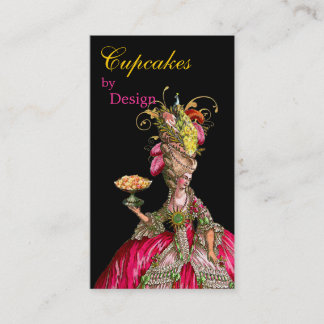 マリー·アントワネット·ピーコックとケーキ 名刺